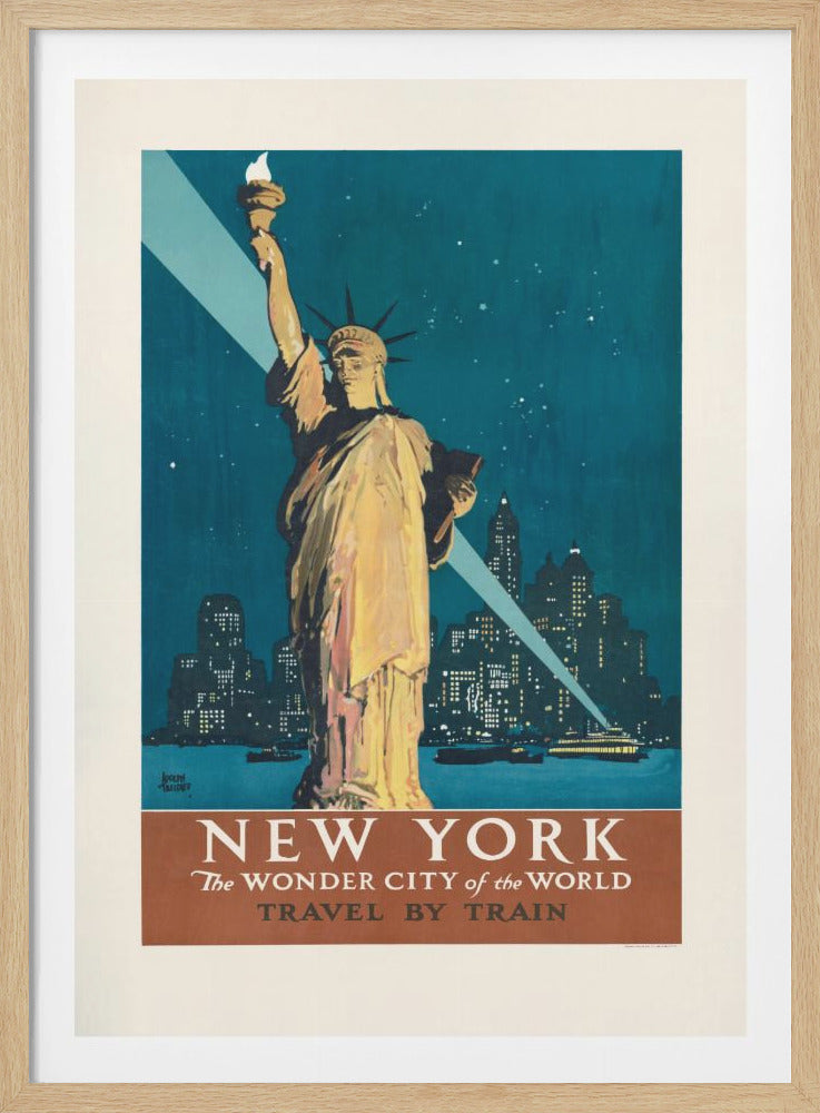 New York, the Wonder City of the World Travel By Train (1927) Poster By Adolph Treidler - Poster / Art Print