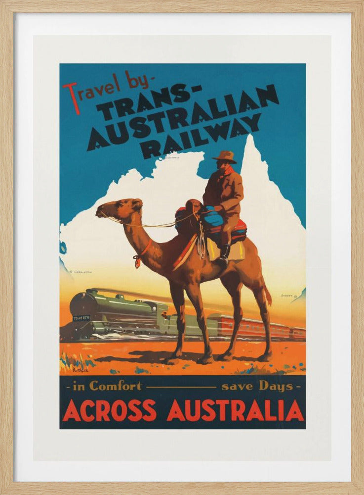 Trans Australian Railway Poster - Poster / Art Print
