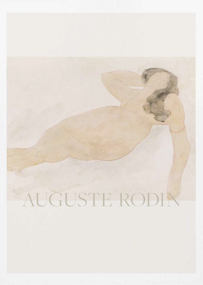 Study of a Nude (lying On Side) - Poster / Art Print