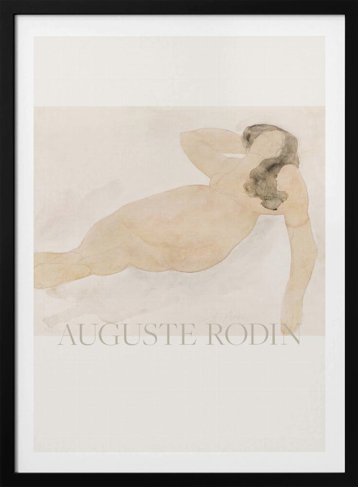 Study of a Nude (lying On Side) - Poster / Art Print
