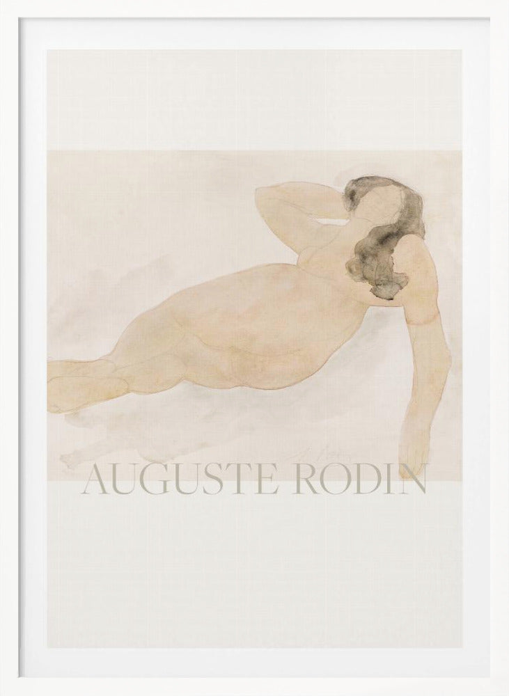 Study of a Nude (lying On Side) - Poster / Art Print