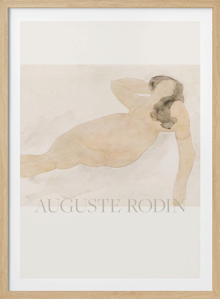 Study of a Nude (lying On Side) - Poster / Art Print