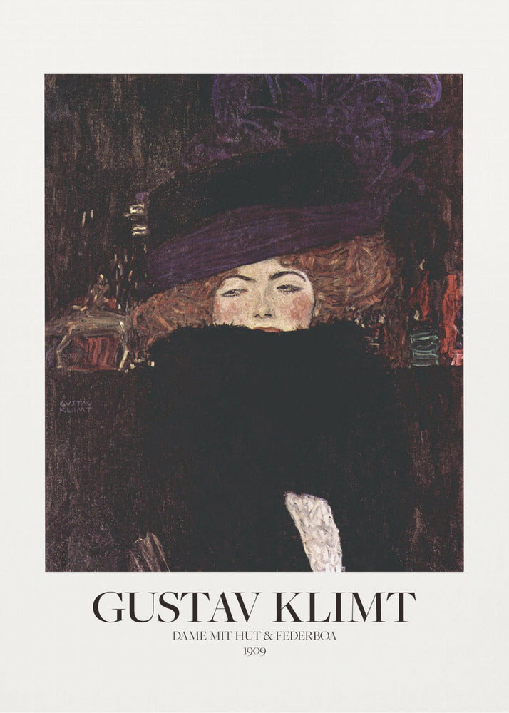 Dame Mit Hut Und Federboa (1909) Poster - Poster / Art Print