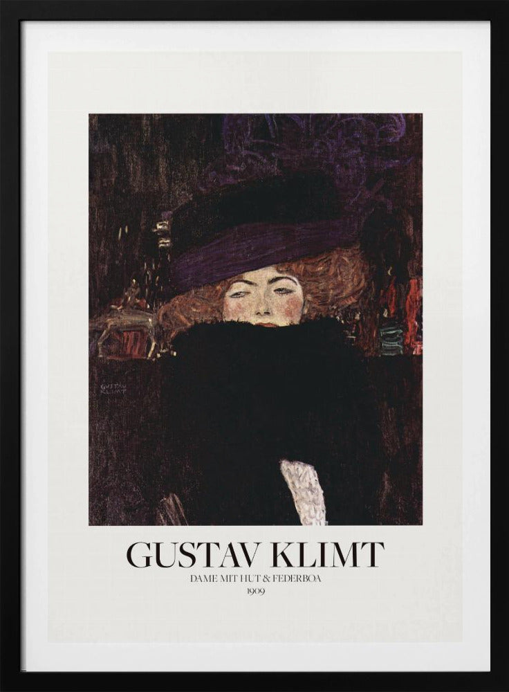 Dame Mit Hut Und Federboa (1909) Poster - Poster / Art Print
