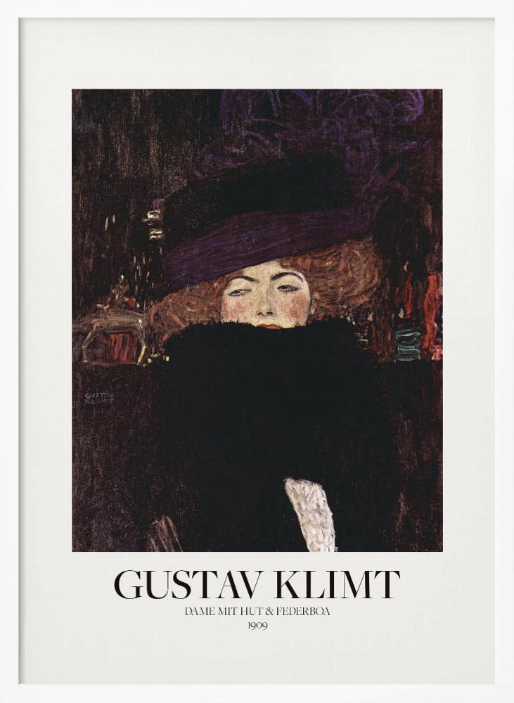 Dame Mit Hut Und Federboa (1909) Poster - Poster / Art Print
