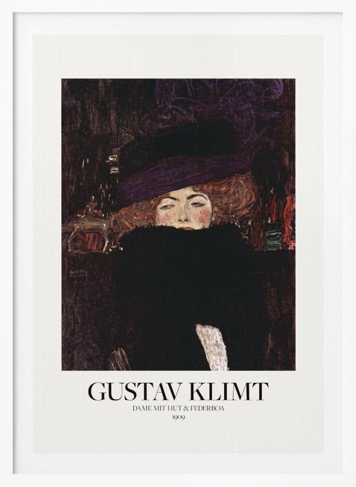 Dame Mit Hut Und Federboa (1909) Poster - Poster / Art Print