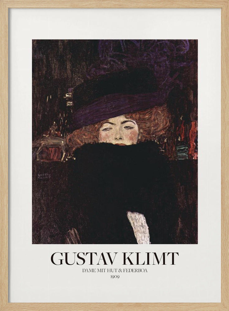 Dame Mit Hut Und Federboa (1909) Poster - Poster / Art Print