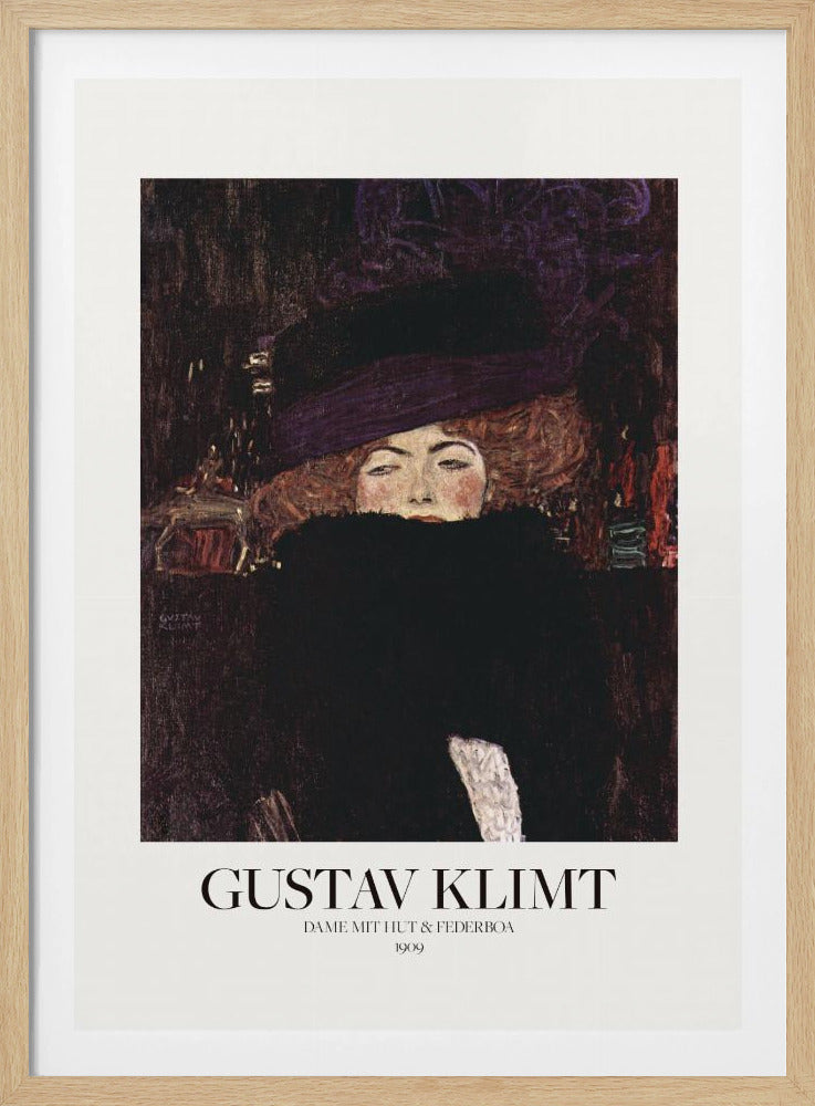 Dame Mit Hut Und Federboa (1909) Poster - Poster / Art Print