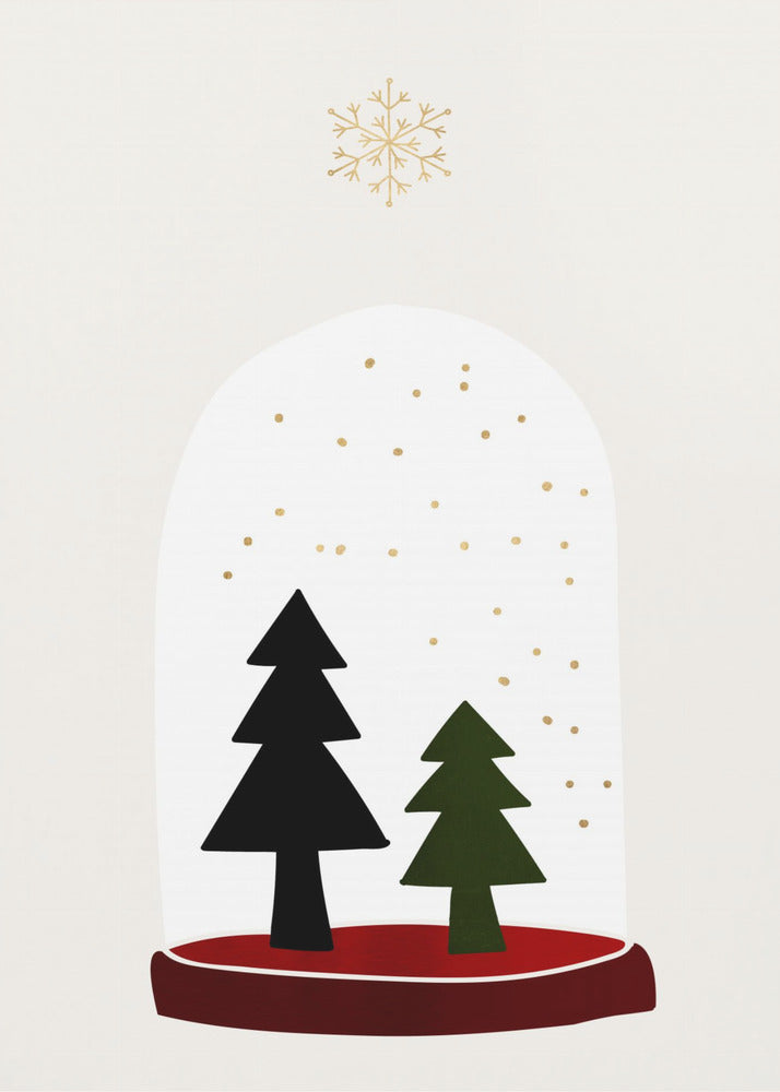 Dancing Snowflakes - Poster / Art Print