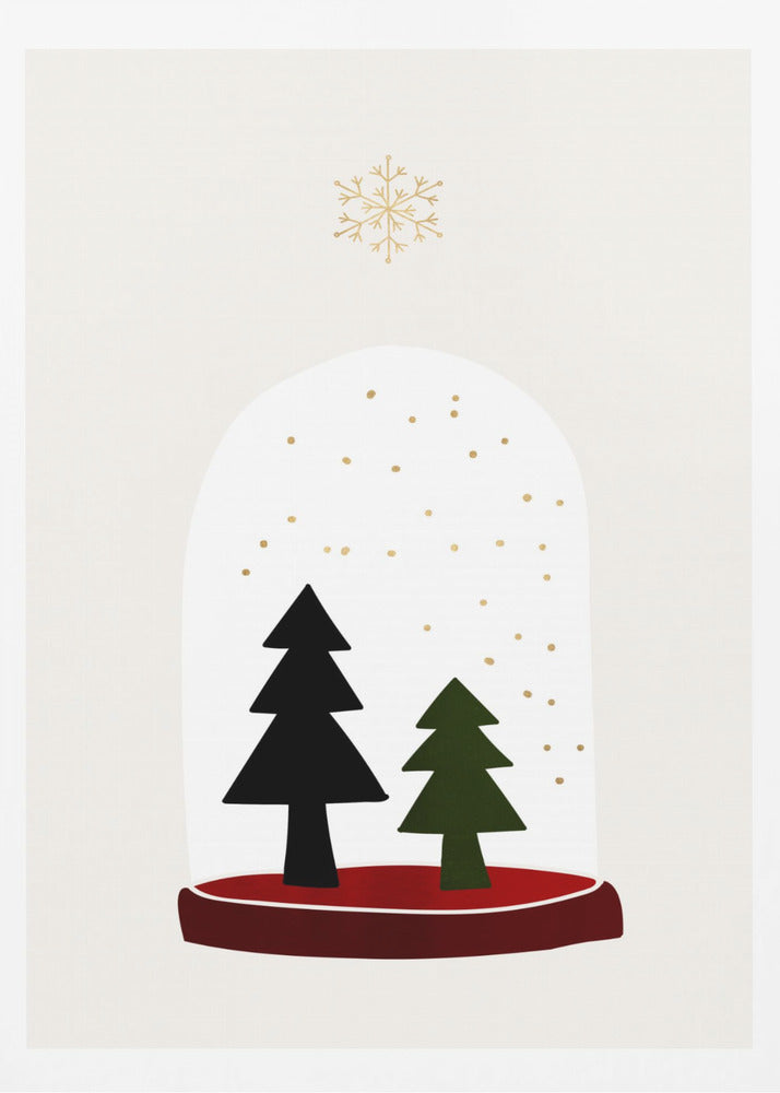 Dancing Snowflakes - Poster / Art Print