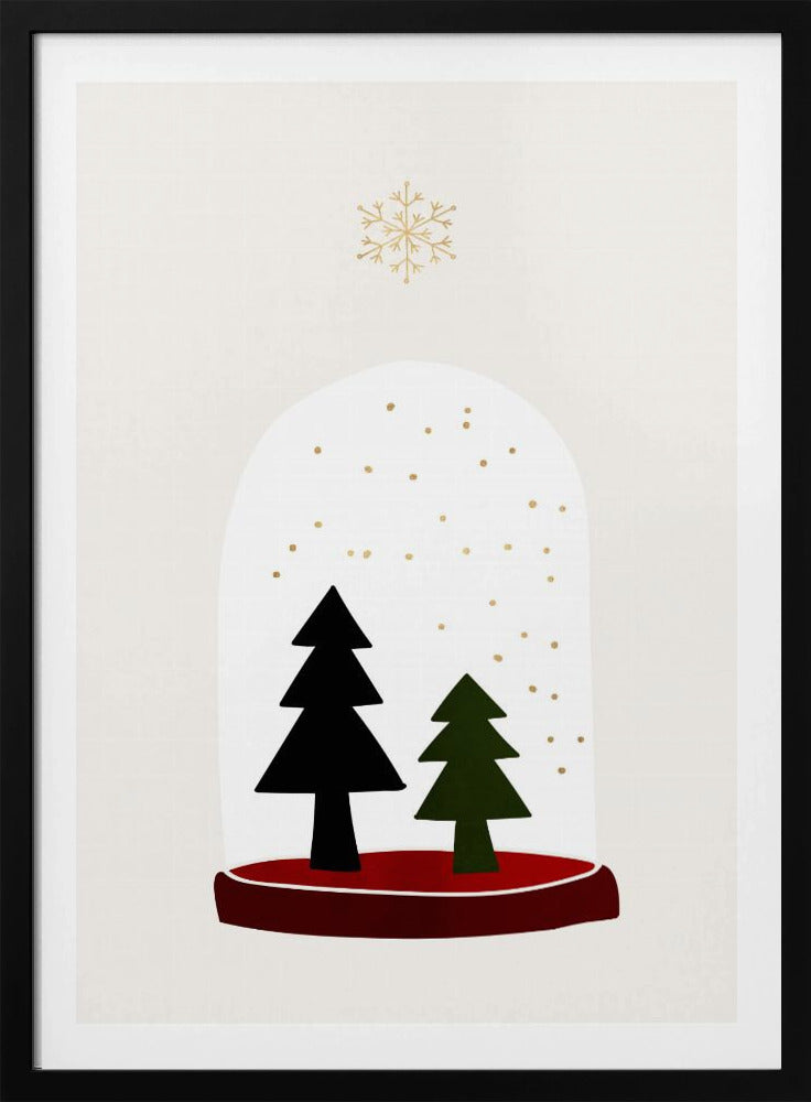 Dancing Snowflakes - Poster / Art Print
