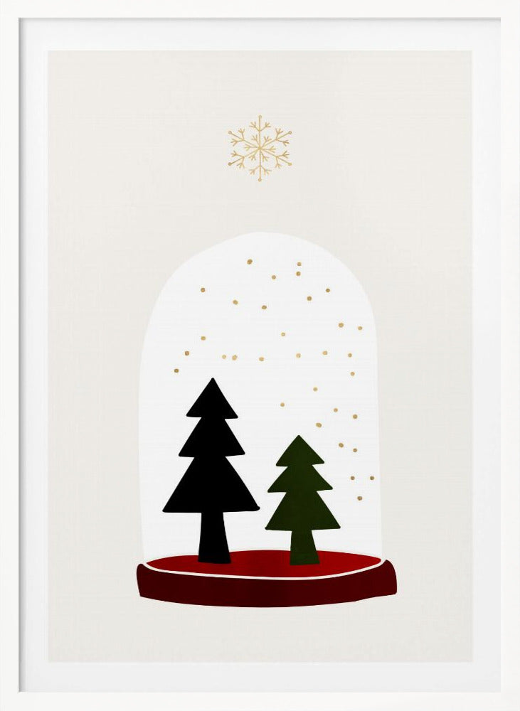 Dancing Snowflakes - Poster / Art Print