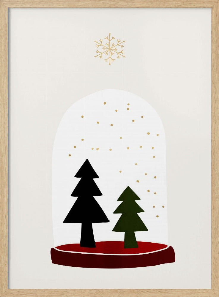 Dancing Snowflakes - Poster / Art Print