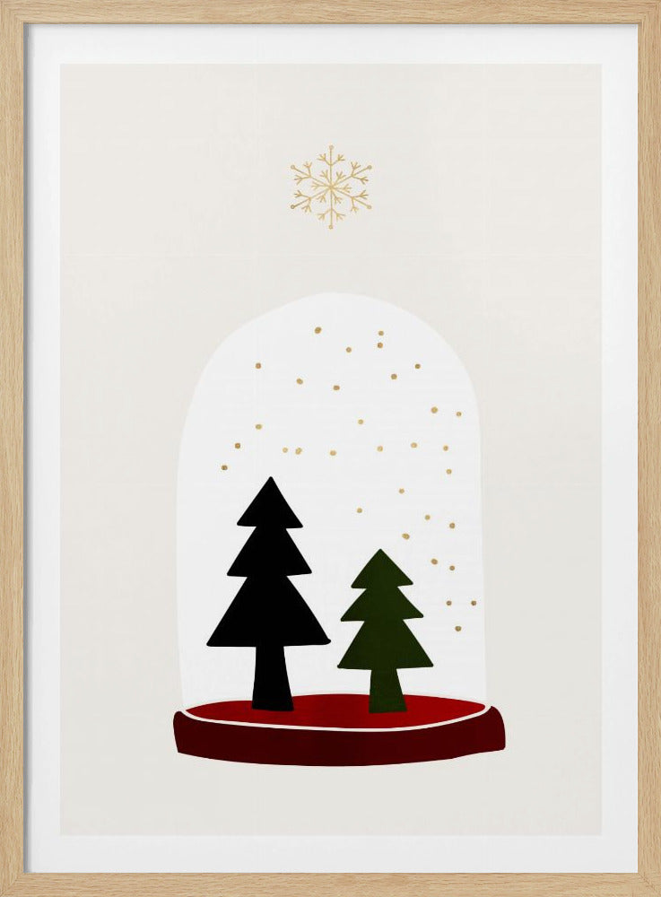 Dancing Snowflakes - Poster / Art Print