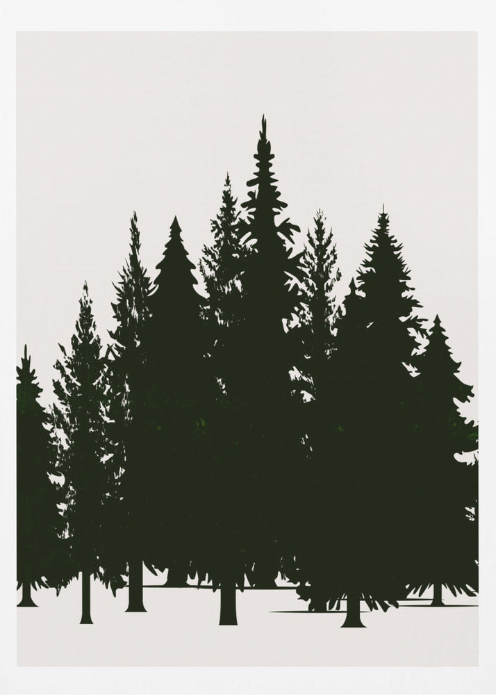 Tannenwald (dark) - Poster / Art Print