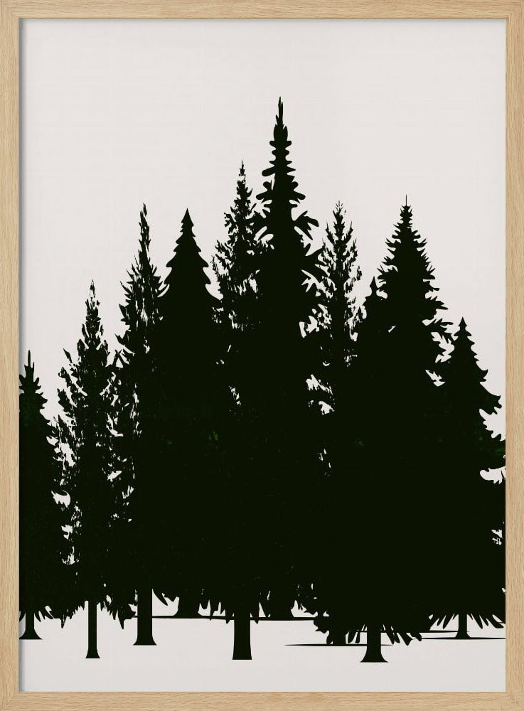 Tannenwald (dark) - Poster / Art Print