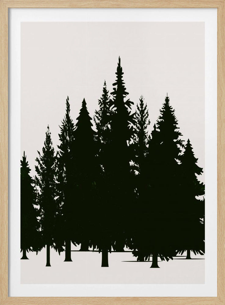 Tannenwald (dark) - Poster / Art Print