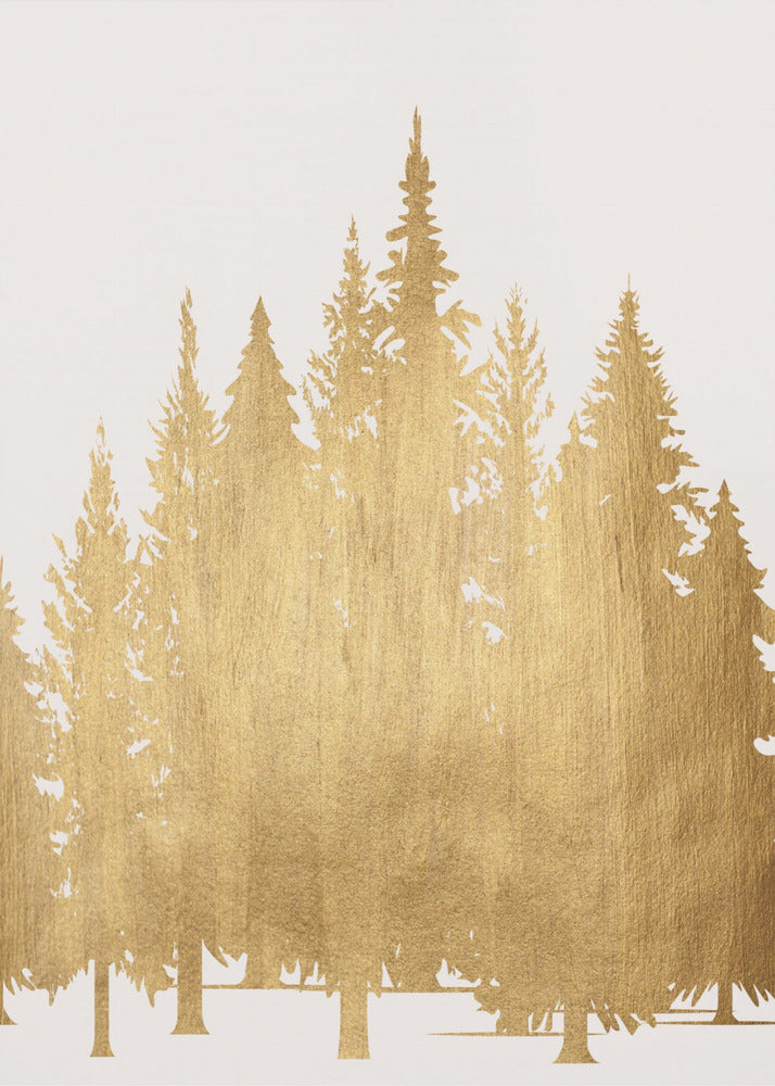 Tannenwald (gold) - Poster / Art Print