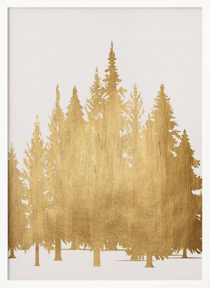 Tannenwald (gold) - Poster / Art Print
