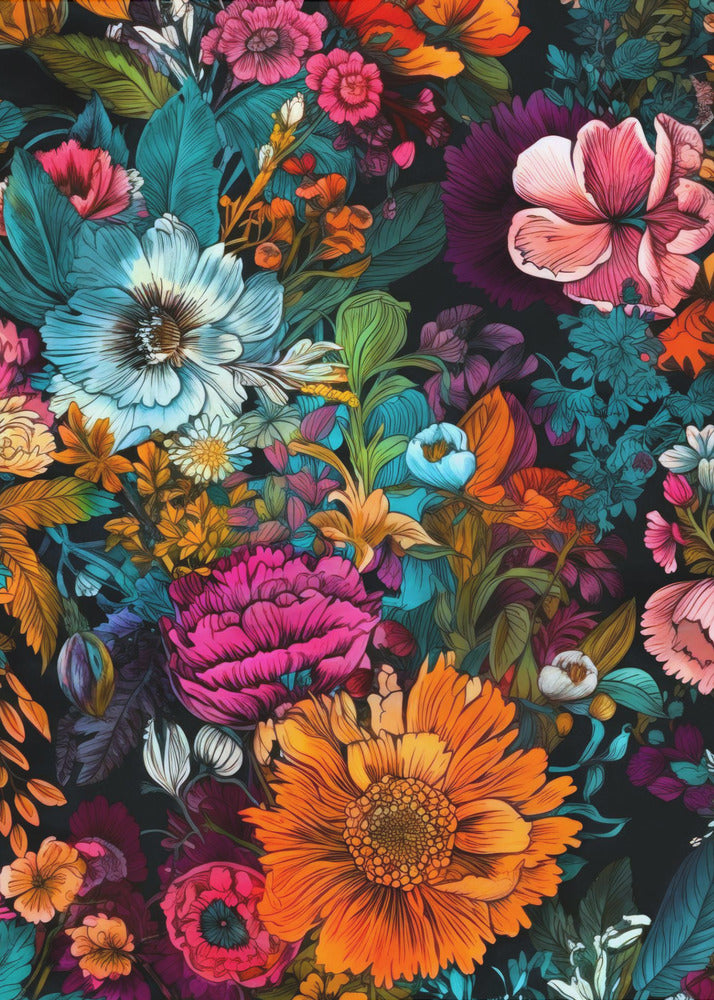 Meadow flowers 6 - Poster / Art Print