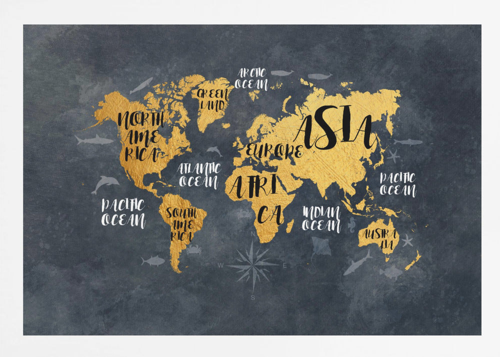 World Map 30 - Poster / Art Print