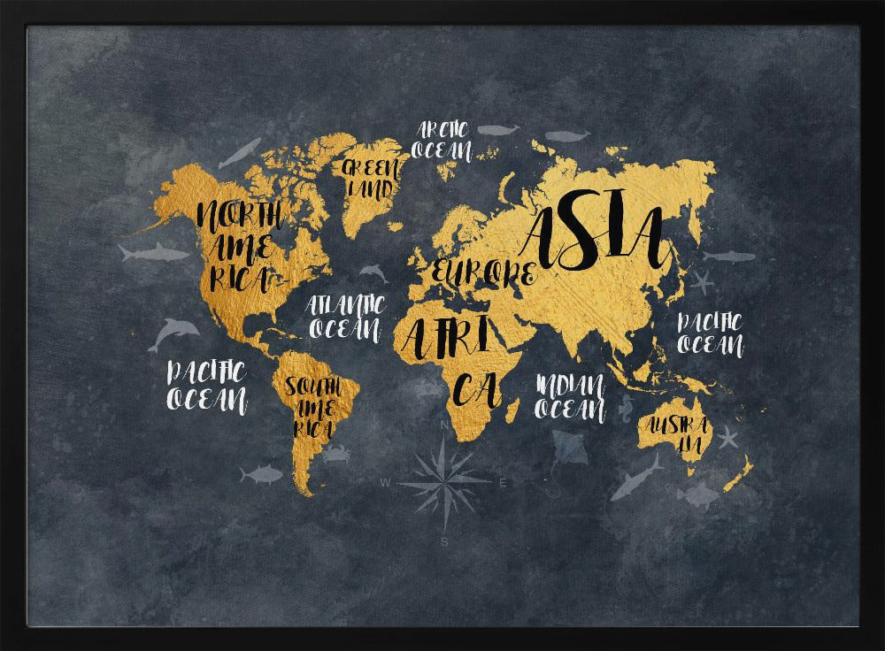 World Map 30 - Poster / Art Print