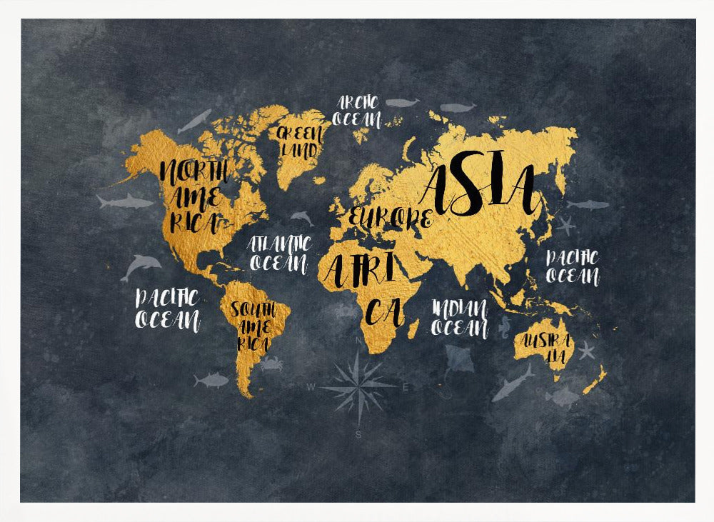 World Map 30 - Poster / Art Print