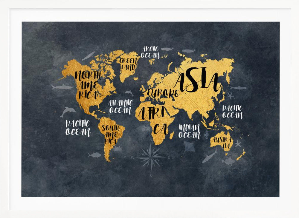 World Map 30 - Poster / Art Print