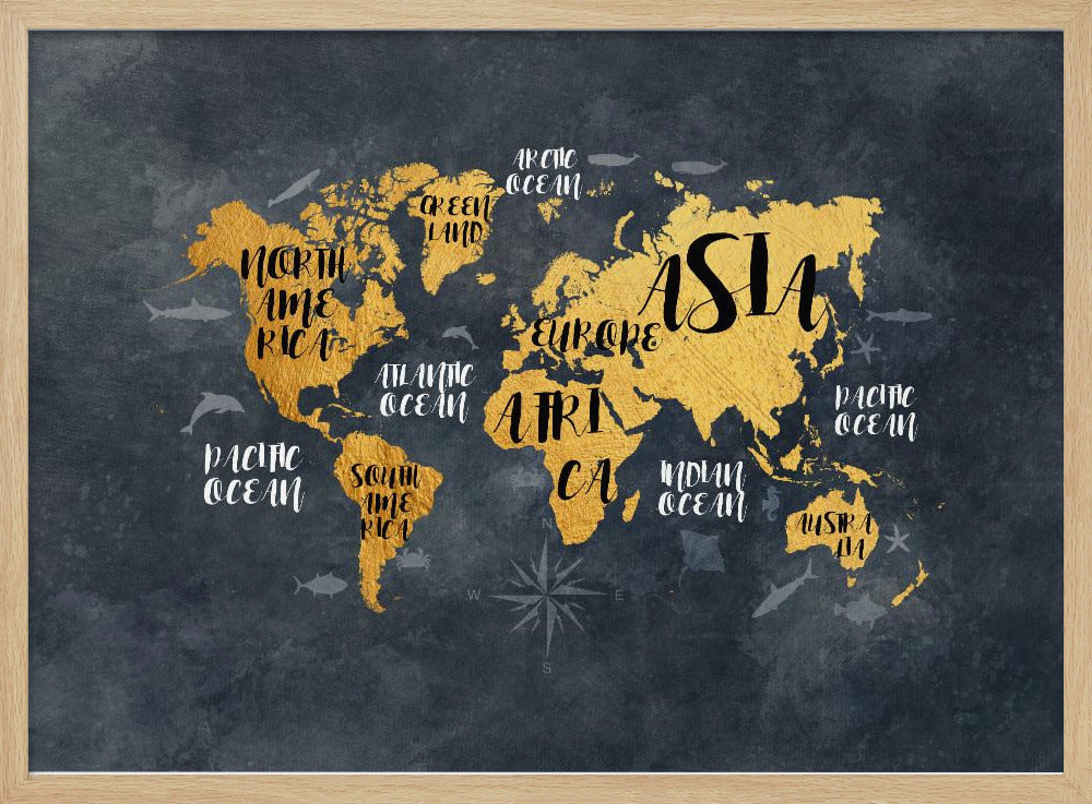 World Map 30 - Poster / Art Print