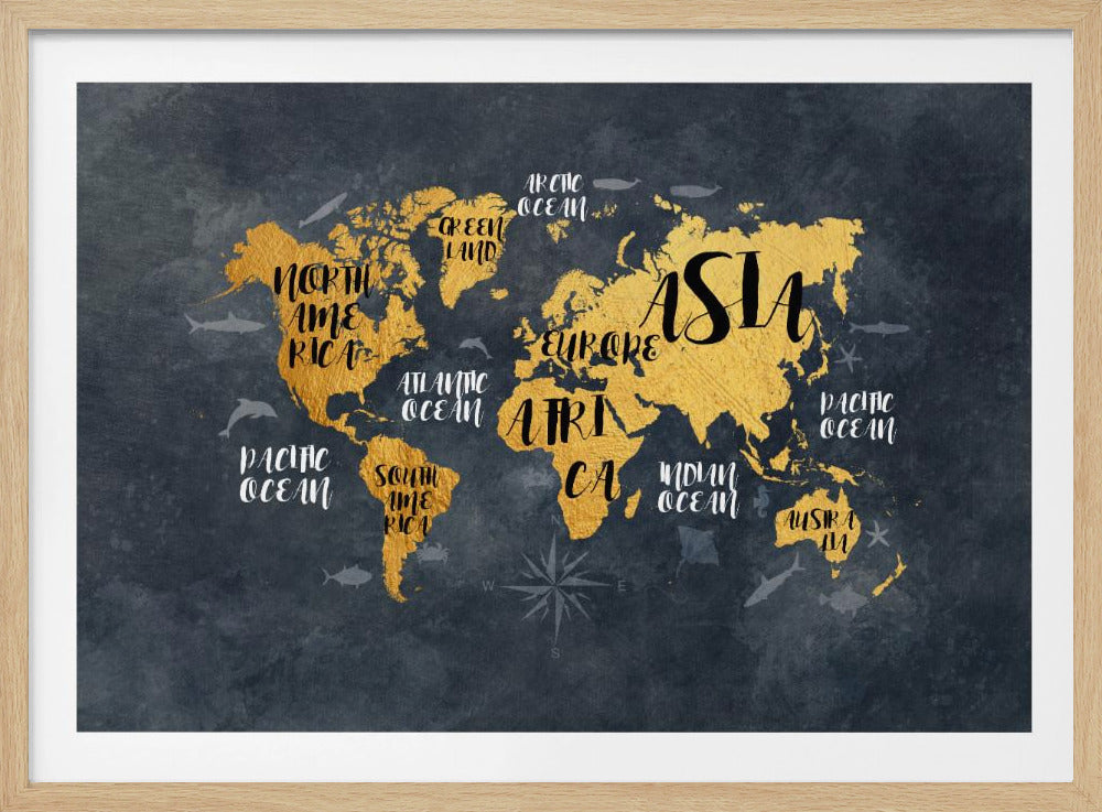 World Map 30 - Poster / Art Print