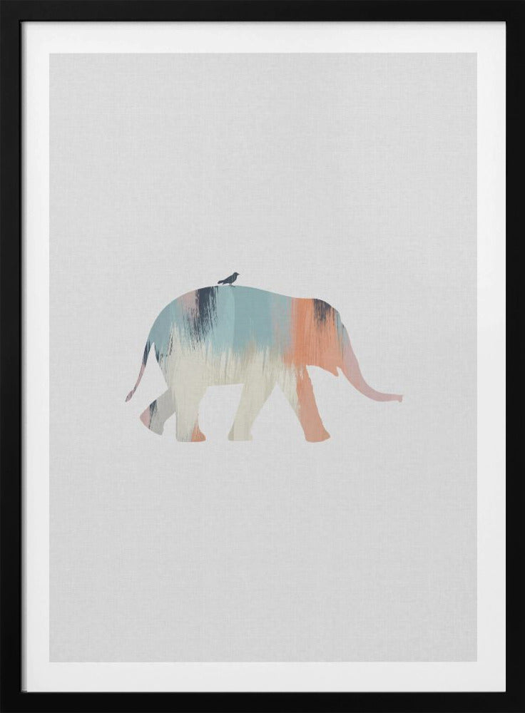 Pastel Elephant - Poster / Art Print