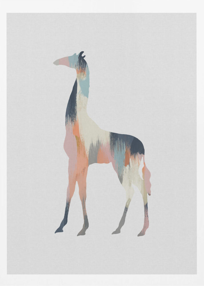 Pastel Giraffe - Poster / Art Print