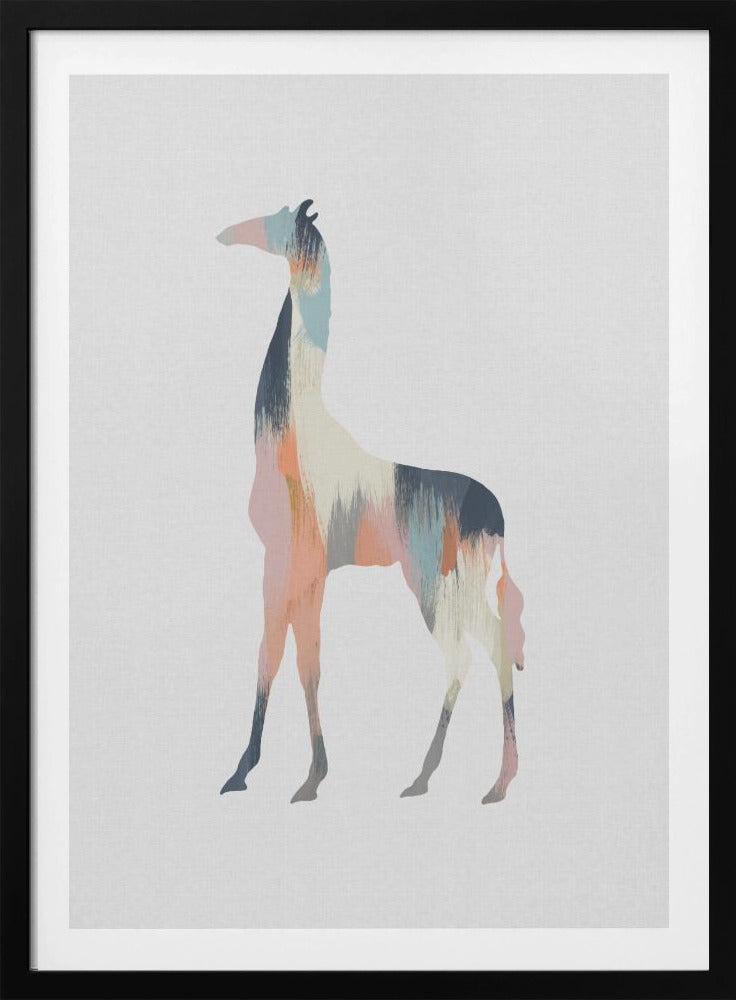 Pastel Giraffe - Poster / Art Print