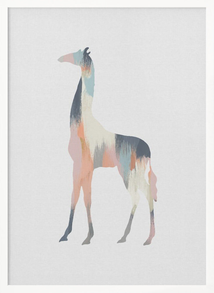 Pastel Giraffe - Poster / Art Print