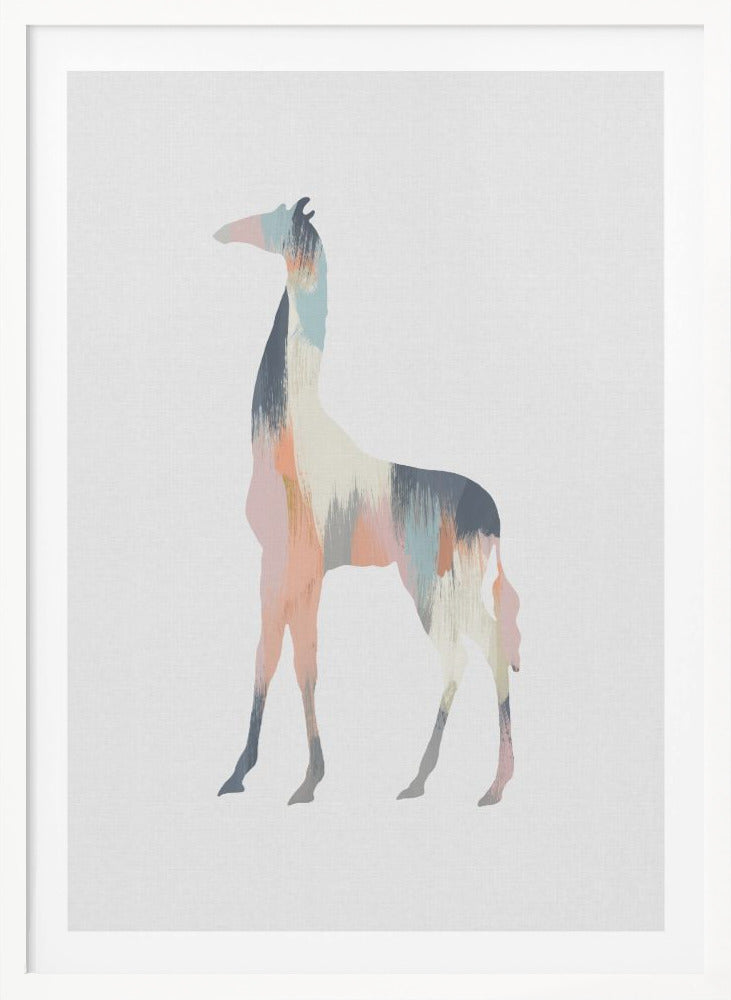 Pastel Giraffe - Poster / Art Print
