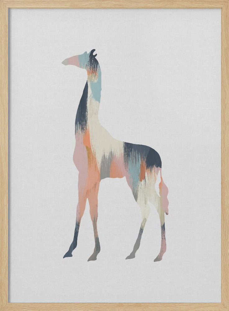 Pastel Giraffe - Poster / Art Print