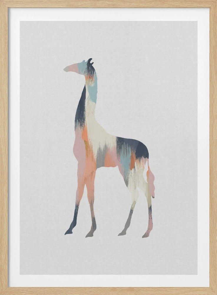Pastel Giraffe - Poster / Art Print