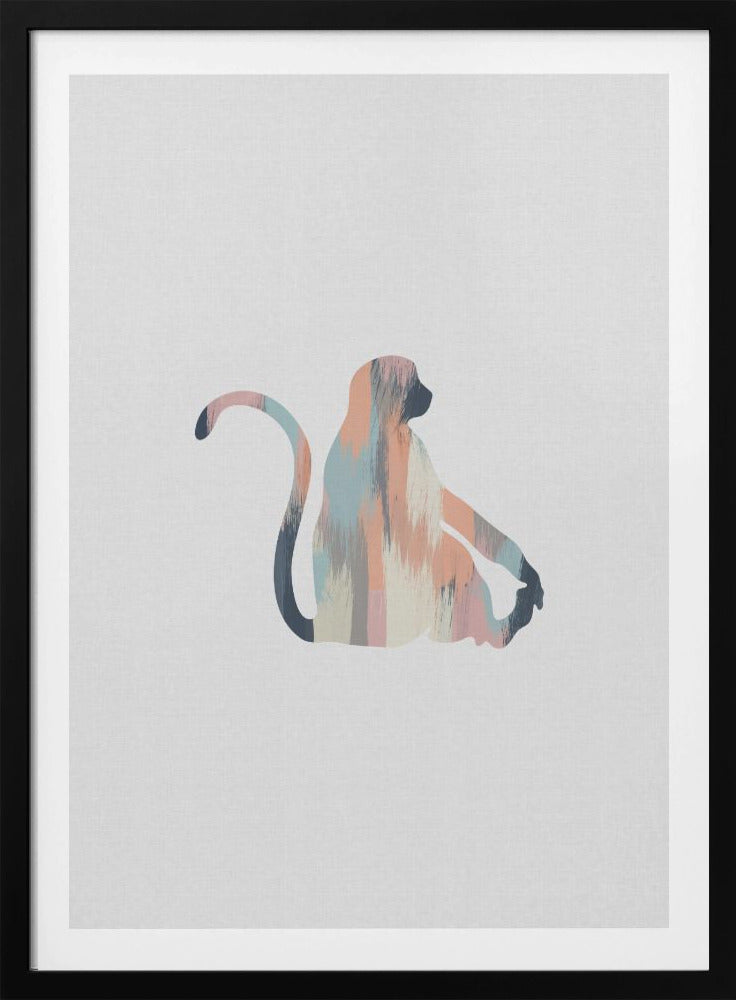 Pastel Monkey - Poster / Art Print