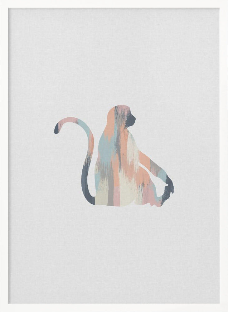 Pastel Monkey - Poster / Art Print