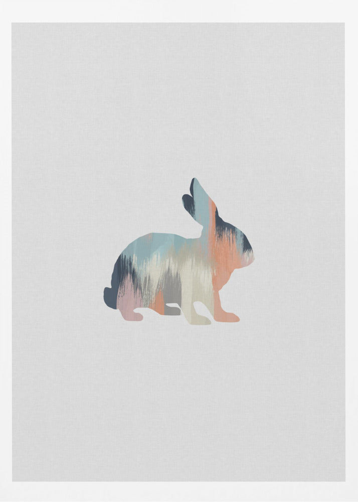 Pastel Rabbit - Poster / Art Print