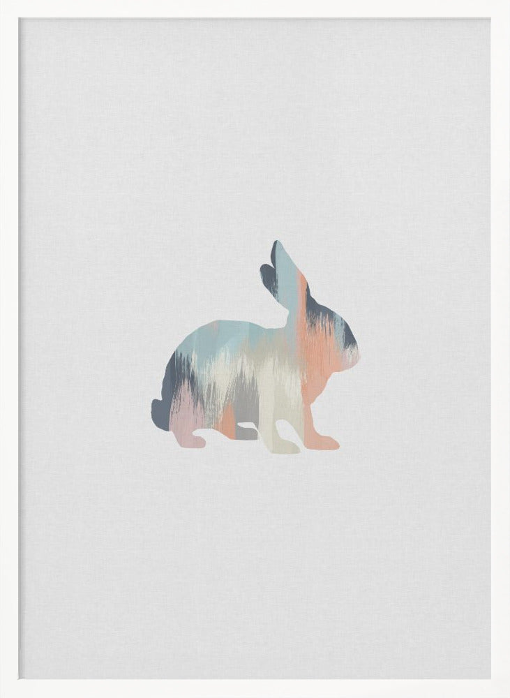 Pastel Rabbit - Poster / Art Print