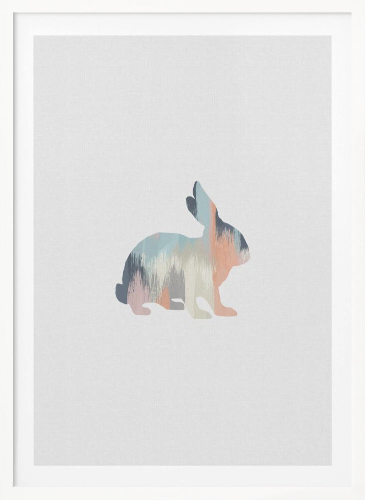 Pastel Rabbit - Poster / Art Print