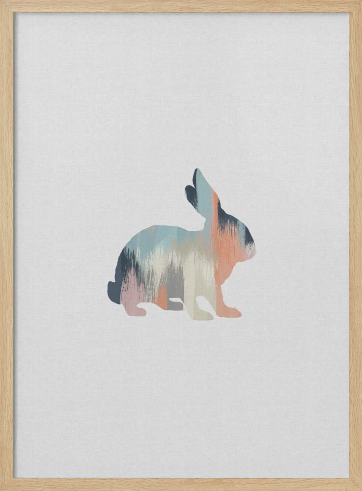 Pastel Rabbit - Poster / Art Print