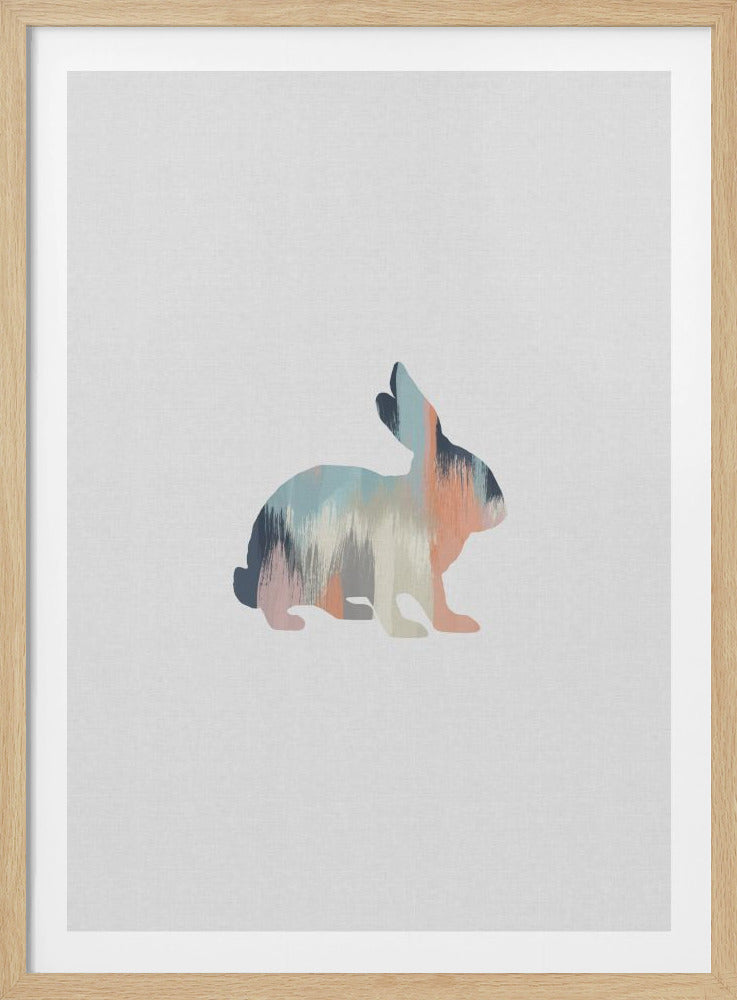 Pastel Rabbit - Poster / Art Print