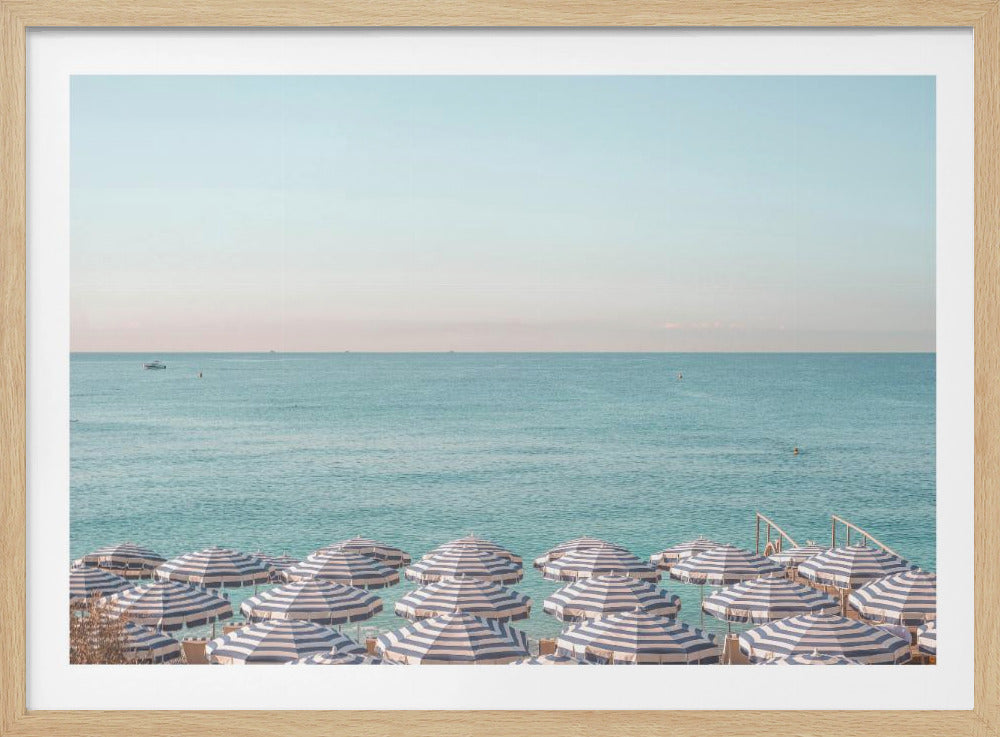 Riviera Beach Umbrellas - Poster / Art Print