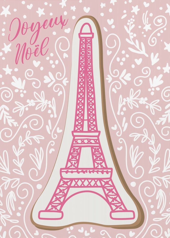 Eiffel tower iced gingerbread cookie - Poster / Art Print