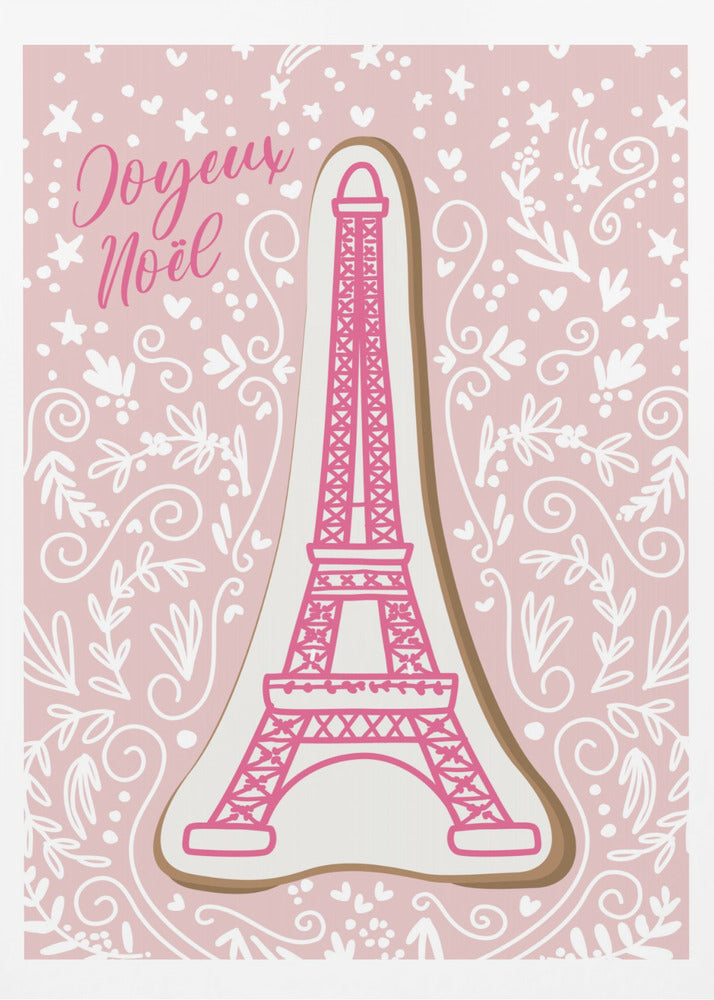 Eiffel tower iced gingerbread cookie - Poster / Art Print