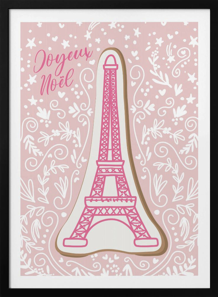 Eiffel tower iced gingerbread cookie - Poster / Art Print