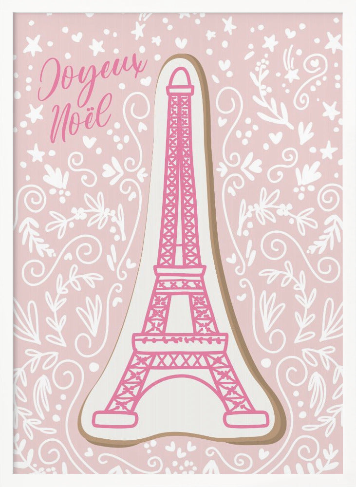 Eiffel tower iced gingerbread cookie - Poster / Art Print