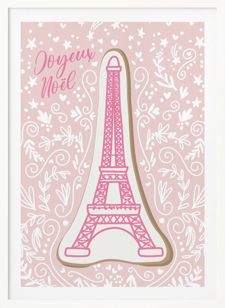Eiffel tower iced gingerbread cookie - Poster / Art Print